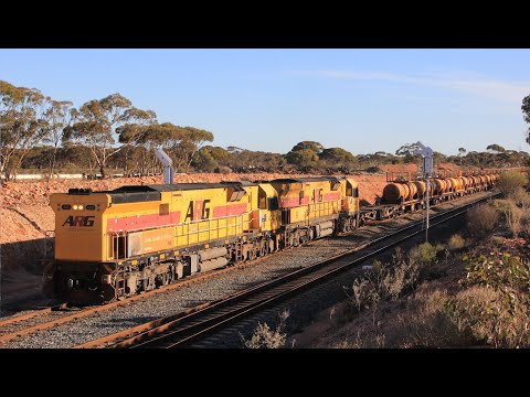Aurizon Acid Train & Pacific National Steel Train: Western Trans Australian Railway & Kalgoorlie