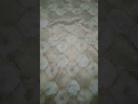 White dola silk jacquard