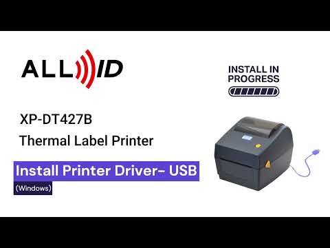 XP-DT427B Thermal Label Printer - Installation via USB