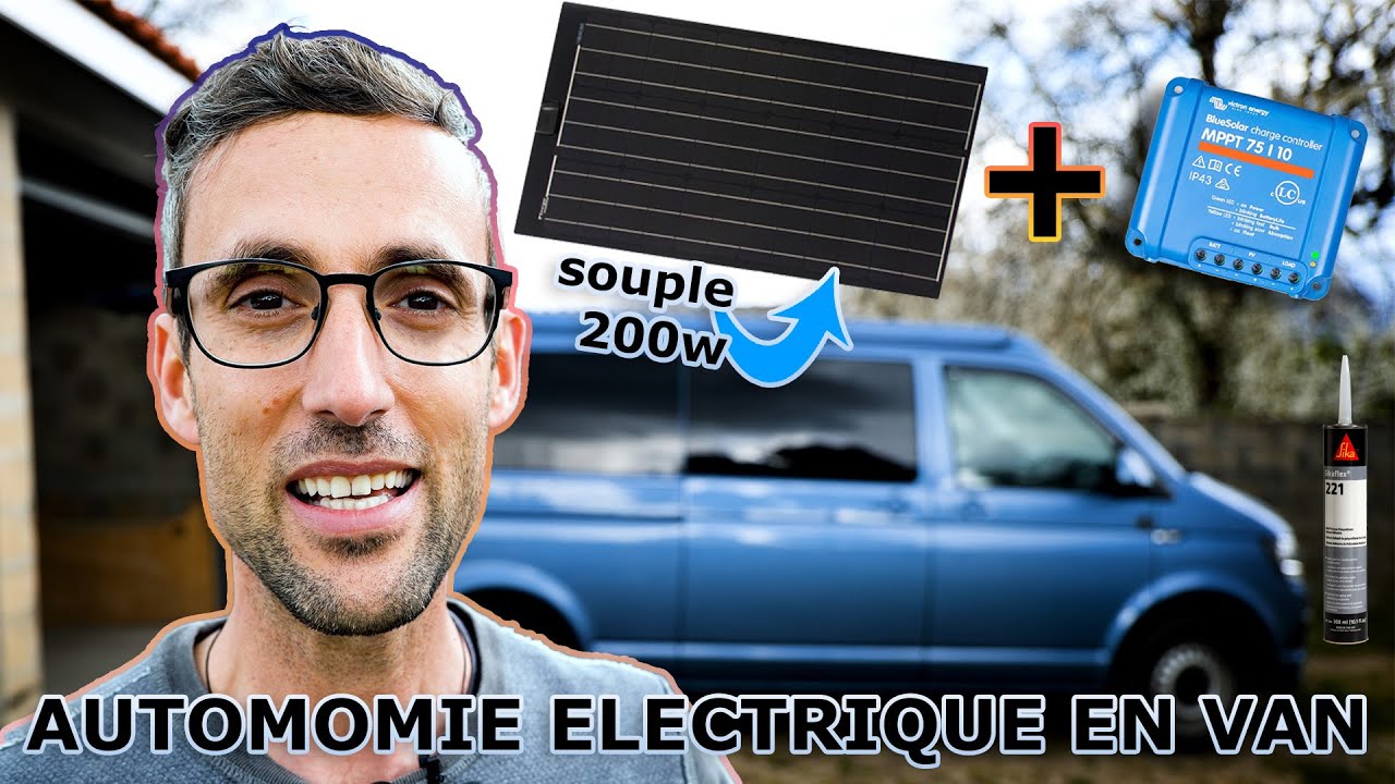 🛠️ Installation panneau solaire 200W souple toit relevable - MPPT 75/12 - autonomie van aménagé DIY