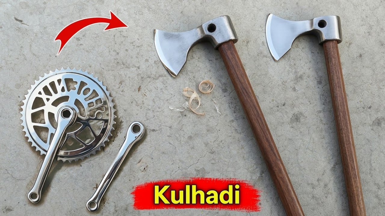 Amazing Blacksmith Skill! Making 3 Strong Axes From Old Metal | Kulhadi Making | making A Axe
