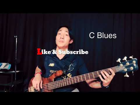 Blues in C Walking Bass Line Example