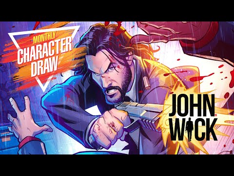 John Wick - Character Draw Time-lapse
