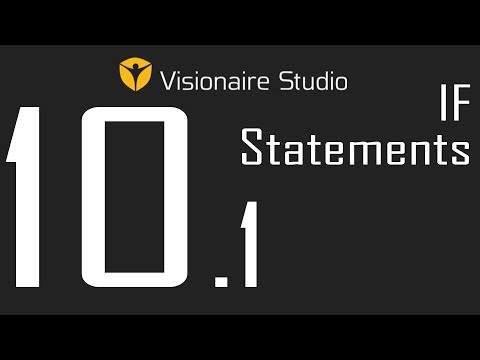 Visionaire Studio Basics - Video 10-1 - IF Statements
