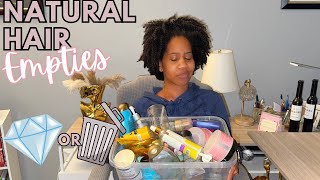 Natural Hair Empties 2025 | The Best and Worst Products I Finished 🤔🧐👀💎🗑 | Gabrielle Ishell