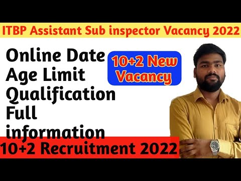 itbp asi steno recruitjment 2022 | itbp asi stenographer 10+2 recruitment 2022 |