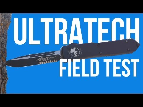 Microtech Ultratech OTF D/E Automatic Knife CC (3.4" Satin Full Serr)