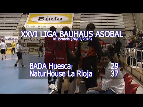 LIGA BAUHAUS ASOBAL J18 BADA Huesca - NaturHouse La Rioja 29 - 37