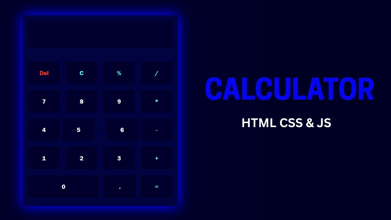 Make an Advanced Calculator with HTML, CSS & JavaScript | Full Project Tutorial #calculator #coding