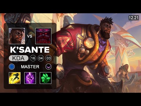 K'Sante vs Ornn Top - EUW Master - Patch 12.21 Season 12