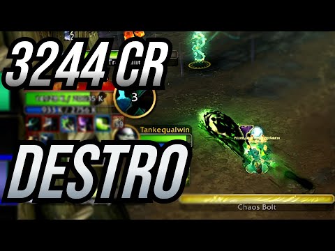3244 CR RANK 1 | DESTRUCTION WARLOCK | JAZGGZ | WoW PvP