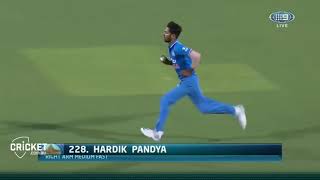 Hardik pandya international debut match