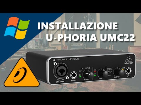 Behringer U-Phoria UMC22 (Setup DRIVER per Windows)