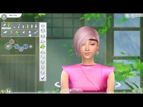 sims4 custom content download townies female Miko Ojo by Bonita100 Cas Video Preview