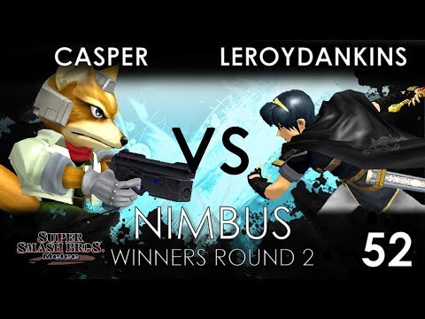 Nimbus #52 - RJN GS | Casper (Fox) VS YBBT | LeroyDankins (Marth) - SSBM Winners Round 2