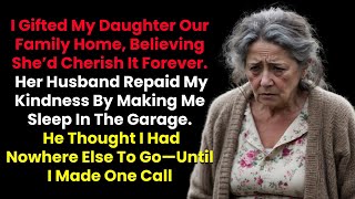 I Gave My Daughter Our Family Home, Her Husband Made Me Sleep In The Garage—Until I Made One Call