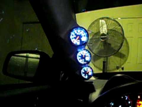 AMI CUSTOMS Triple Gauge A-Pillar Pod Evo X - Defi Gauges Startup