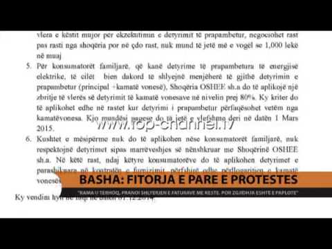 Skema e pagesës së energjisë. Basha: Fitorja e protestës  - Top Channel Albania - News - Lajme