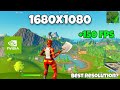 BEST Stretched Resolution in Season 7 | How To Get More FPS in Fortnite With 1680x1050 Res!