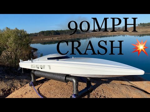 PROBOAT SONICWAKE 90MPH CRASH!