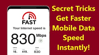 Secret Tricks to Get Faster Mobile Data Speed Instantly!! - Howtosolveit