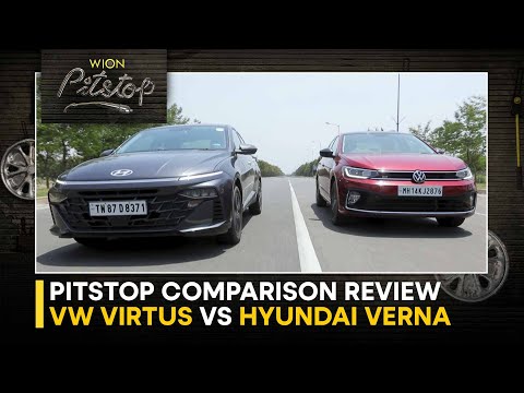 2023 Hyundai Verna vs Volkswagen Virtus: 1.5 Turbo Petrol Sedan Showdown | WION Pitstop