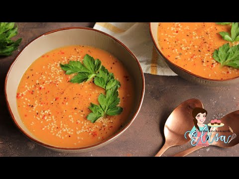 Healthy Creamy Vegan Carrot Soup Recipe | Easy Vegan meals