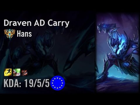 Draven AD Carry vs Lucian - Hans - EUW Challenger Patch 6.9