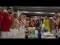Croatia players sing emotional victory song after securing 3rd place | Croatia 2 - 1 Morocco
