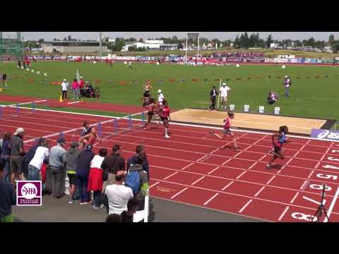 Châteauroux 2016 : Finale 100 m haies Cadettes (Cyrena Samba-Mayela en 13''32)