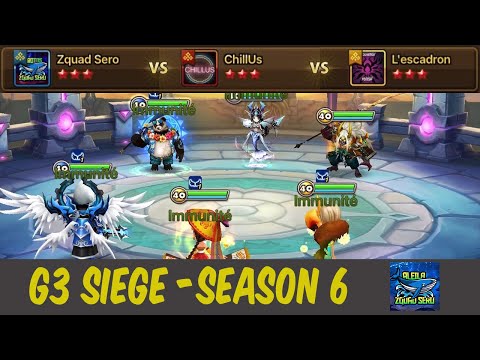 G3 SIEGE (EU SEASON 6) : Zquad Sero vs ChillUs vs L'escadron