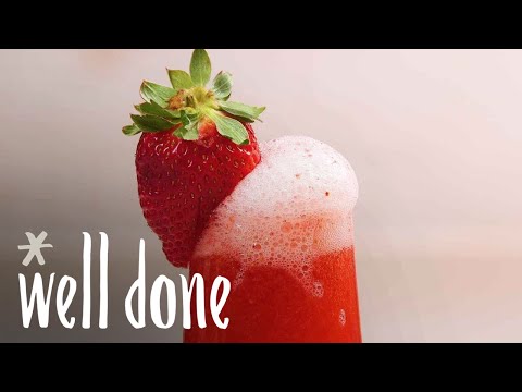 How To Make Strawberry Bellinis | Recipe | Well Done