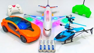 3D Lights Airbus A380 and 3D Lights Rc Car | Rc Helicopter | Airbus A380 | aeroplane | remote car