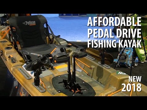 NEW Pelican Catch 130HD Affordable Pedal Drive Fishing Kayak | ICAST 2018