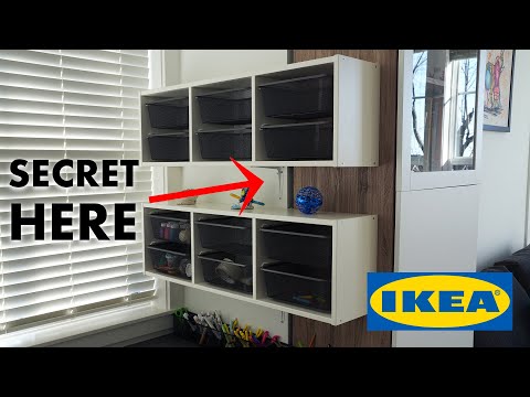 How to mount IKEA Trofast storage to the wall