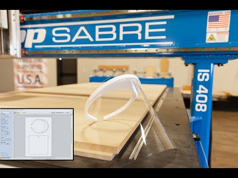 Making PPE (Face Shields) on ShopSabre CNC Routervideo thumb