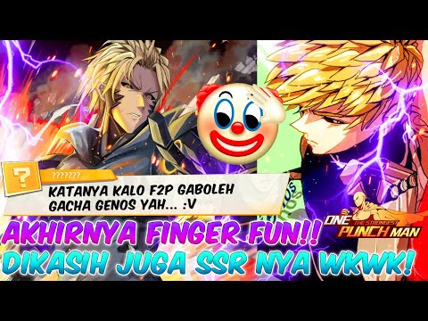 😛 AKHIRNYA FINGER FUN!!! DIKASIH JUGA SSR NYA WKWKWK ONE PUNCH MAN THE STRONGEST INDONESIA