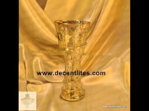 ANTIQUE SILVER GLASS FLOWER VASE