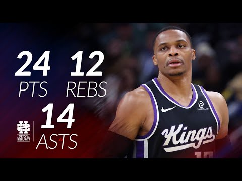 Russell Westbrook 24 pts 12 rebs 14 asts vs Pacers 25/26 season