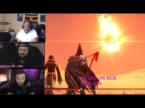 Streamers React to STARSCOURGE Radahn Boss Fight In Elden Ring Compilation Boss Reaction!!! 🤯🤯🤯