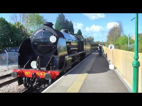 Southern railway S Class no. 847 arrives at East Grinstead