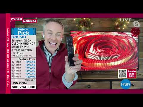 Samsung Q60A 43" QLED 4K UHD HDR Smart TV w/2Year Warran...