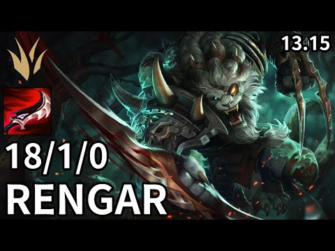 Rengar Jungle vs Ivern - EUW Master | Patch 13.15