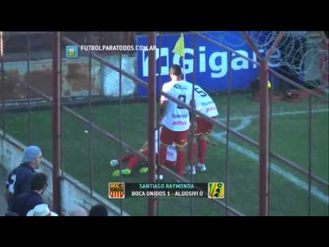Gol de Raymonda.Boca Unidos 1 Aldosivi 0.Fecha 9.Torneo Primera B Nacional 2014.FPT