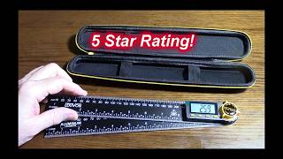 MEASURE ANY ANGLE WITH PRECISION! LEXIVON Aluminum Digital Angle Finder Gauge, 10"