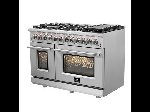 FFSGS6125-48 - 48″ Range with Electric Oven FORNO ALTA QUALITA 8 Italian Burners 107,000 BTU