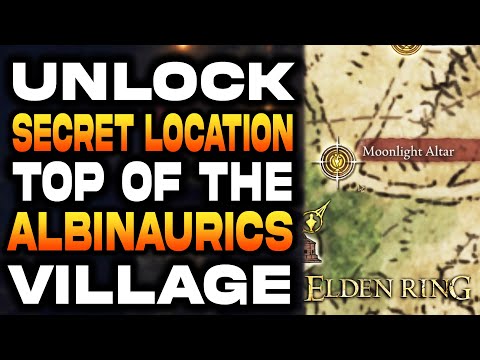 Top of the Albinaurics Village Secret Location Guide in Elden Ring | Moonlight Altar Location Guide