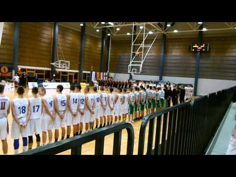 Церемония открытия 1 тура юношеской Евролиги по баскетболу  EYBL U17 23-25 октября 2015 Таллин