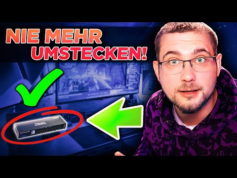 Verrückter KVM Switch: 4x Computer, 3x Monitore, 1x Tastatur... und 0 Probleme!