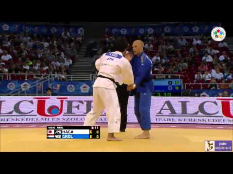 Judo 2014 Grand Prix Budapest: Haga (JPN) - Grol (NED) [-100kg] final